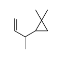 1,1-Dimethyl-2-(1-methyl-2-propenyl)cyclopropane结构式