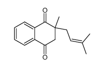 2,3-dihydro-2-methyl-2-(3-methyl-but-2-enyl)-1,4-naphthoquinone结构式