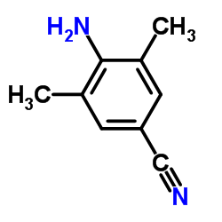 4-氨基-3,5-二甲基苯氰结构式
