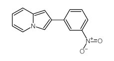 Indolizine,2-(3-nitrophenyl)- Structure