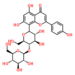 牡荆素葡萄糖苷结构式