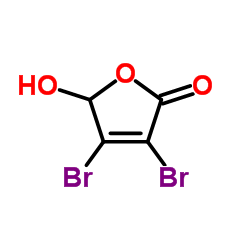 3,4-Dibromo-5-hydroxy-2(5H)-furanone Structure