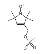 1-OXYL-2,2,5,5-TETRAMETHYL-3-(METHANESULFONYLOXYMETHYL)PYRROLINE Structure