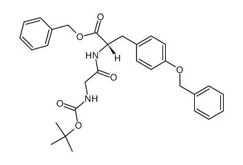 t-BuOCO-Gly-L-Tyr(CH2Ph)-OCH2Ph结构式