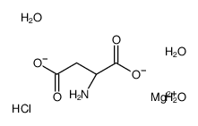magnesium,(2S)-2-aminobutanedioate,trihydrate,hydrochloride结构式