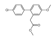 methyl 2-(4'-chloro-4-methoxy-[1,1'-biphenyl]-2-yl)acetate结构式