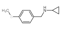 N-(4-(METHYLTHIO)BENZYL)CYCLOPROPANAMINE structure