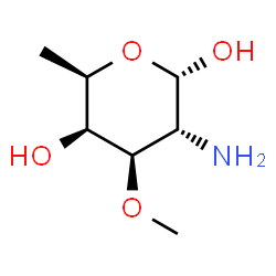 alpha-D-Galactopyranose,2-amino-2,6-dideoxy-3-O-methyl-(9CI)结构式