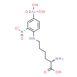 6-(4-arsono-2-nitrophenyl)lysine Structure