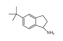 (1R)-5-叔丁基-2,3-二氢-1H-茚-1-胺结构式