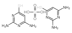 2,4-diamino-6-mercaptopyrimidine hemisulfate Structure
