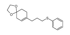 8-(3-phenylsulfanylpropyl)-1,4-dioxaspiro[4.5]dec-7-ene Structure