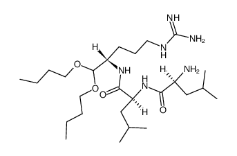 H-L-[U-14C]-Leu-L-Leu-L-Argal dibutylacetal Structure