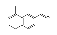 1-methyl-3,4-dihydroisoquinoline-7-carbaldehyde结构式