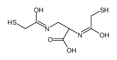 (2S)-2,3-bis[(2-sulfanylacetyl)amino]propanoic acid Structure