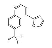 3-(furan-2-yl)-N-[4-(trifluoromethyl)phenyl]prop-2-en-1-imine Structure