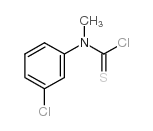 N-(3-氯苯基)-N-甲基-硫代氨基甲酰氯结构式