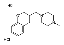 Piperazine, 1-((3,4-dihydro-2H-1-benzopyran-3-yl)methyl)-4-methyl-, di hydrochloride Structure