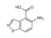 1,2-Benzisothiazole-4-carboxylicacid,5-amino-(9CI) structure
