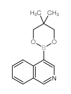 异喹啉-4-硼酸,2,2-二甲基丙烷-1,3-二醇环状酯结构式