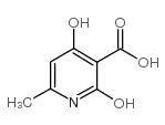 2,4-二羟基-6-甲基吡啶-3-甲酸结构式