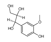 (1R,2R)-1-(4-hydroxy-3-methoxyphenyl)-1,2,3-propanetriol Structure