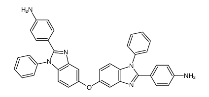 4-[5-[2-(4-aminophenyl)-1-phenylbenzimidazol-5-yl]oxy-1-phenylbenzimidazol-2-yl]aniline Structure