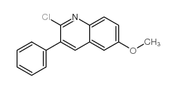 2-Chloro-6-methoxy-3-phenylquinoline structure