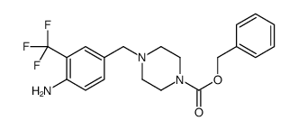 4-(4-CBZ-PIPERAZIN-1-YL-METHYL)-2-TRIFLUOROMETHYLANILINE Structure