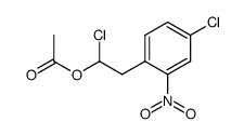 1-chloro-2-(4-chloro-2-nitrophenyl)ethyl acetate Structure