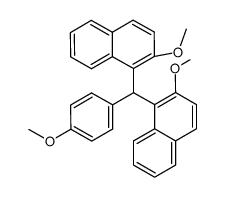 bis-(2-methoxy-[1]naphthyl)-(4-methoxy-phenyl)-methane结构式