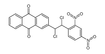2-(α,β-dichloro-2,4-dinitro-phenethyl)-anthraquinone结构式
