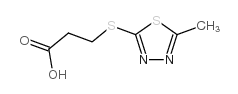 3-[(5-甲基-1,3,4-噻二唑-2-基)硫代]-丙酸结构式