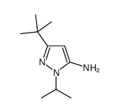 3-叔丁基-1-异丙基-1H-吡唑-5-胺结构式