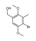 (4-bromo-2,5-dimethoxy-3-methylphenyl)methanol结构式