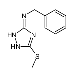 N-benzyl-3-methylsulfanyl-1H-1,2,4-triazol-5-amine结构式