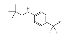 (2,2-二甲基丙基)-(4-三氟甲基苯基)-胺结构式