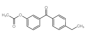 3-ACETOXY-4'-ETHYLBENZOPHENONE结构式
