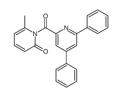 1-(4,6-diphenylpyridine-2-carbonyl)-6-methylpyridin-2-one结构式