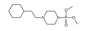 1-(2-cyclohexylethyl)-4-dimethoxyphosphorylpiperazine Structure