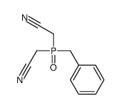 2-[benzyl(cyanomethyl)phosphoryl]acetonitrile Structure