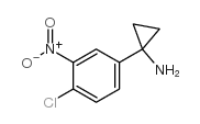 1-(4-氯-3-硝基苯基)-环丙胺结构式
