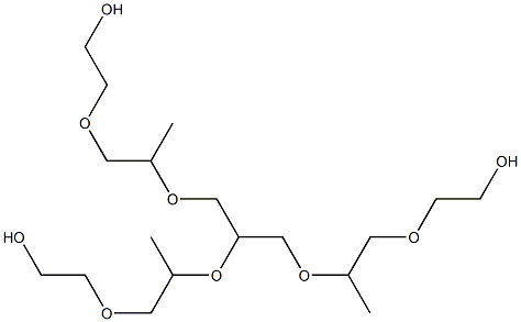 聚氧化亚烷基与丙三醇的加合物结构式