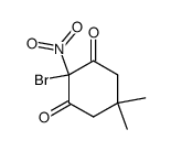 2-bromo-5,5-dimethyl-2-nitro-cyclohexane-1,3-dione结构式