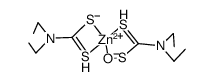 (N,N-peroxydiethyldithiocarbamato)(N,N-diethyldithiocarbamato)zinc(II)结构式