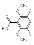 3,5-二氯-2,6-二甲氧基苯甲酰胺结构式