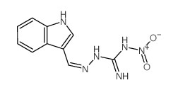 Guanidine,1-[(indol-3-ylmethylene)amino]-3-nitro- (7CI)结构式