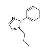 1H-Pyrazole, 1-phenyl-5-propyl-结构式