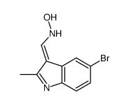 N-[(5-bromo-2-methylindol-3-ylidene)methyl]hydroxylamine结构式