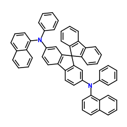 N2,N7-Di-1-naphthalenyl-N2,N7-diphenyl-9,9'-spirobi[9H-fluorene]-2,7-diamine Structure